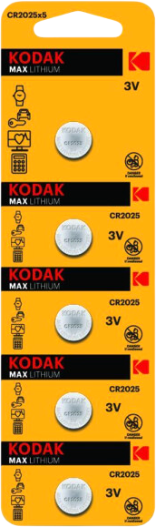 Изображение товара Комплект батареек Kodak MAX Lithium CR2025-5BL / Б0061961