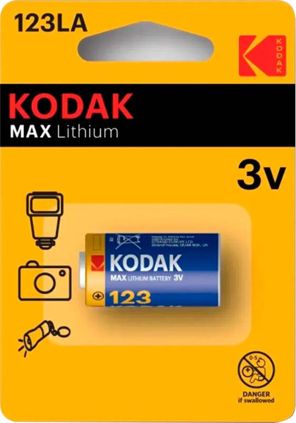 Изображение товара Батарейка Kodak MAX Lithium CR123 K123LA / Б0064379