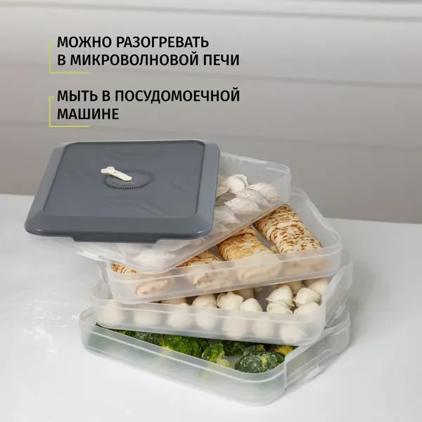 Изображение товара Контейнер Runis 300х205х150мм / 15-11 (графит)