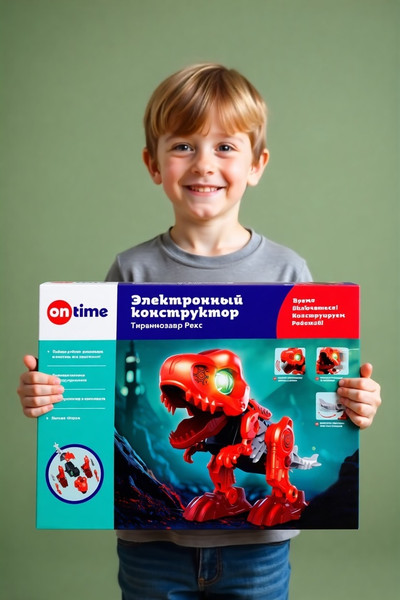 Изображение товара Конструктор электромеханический On Time Стегозавр / 45198
