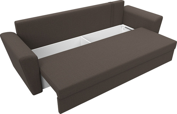 Изображение товара Диван Лига Диванов Амстердам Лайт / 121133 (рогожка амур коричневый)