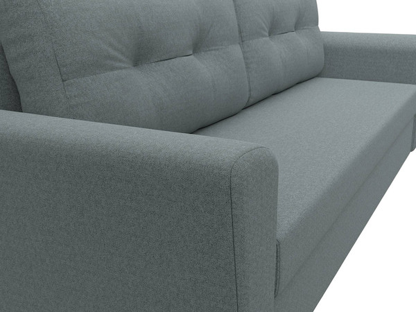 Изображение товара Диван Лига Диванов Амстердам Лайт / 121134 (рогожка амур серый)