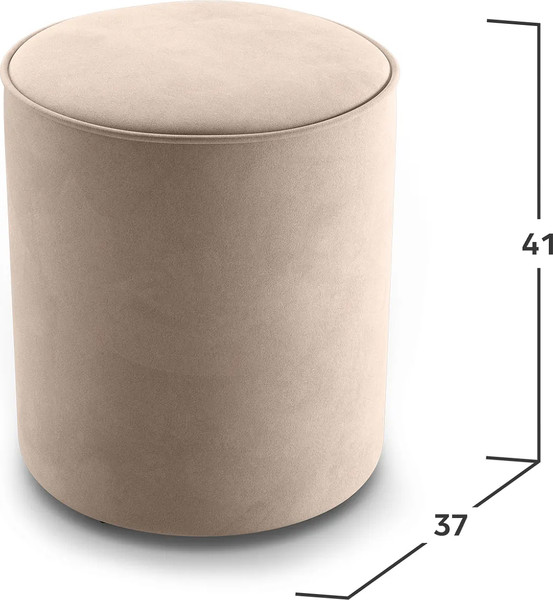 Изображение товара Пуф Mio Tesoro 132 (светло-бежевый Velutto 04)