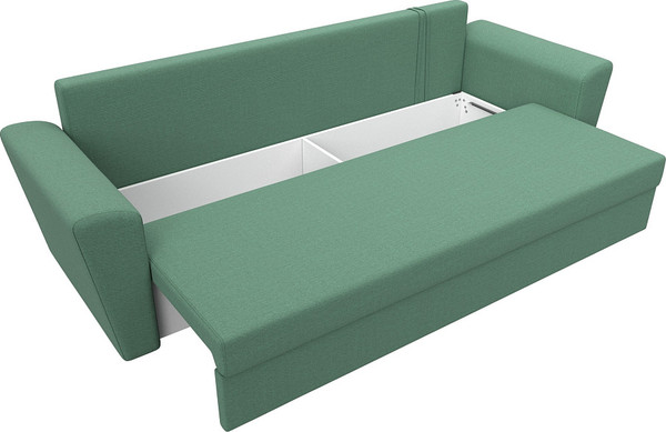 Изображение товара Диван Лига Диванов Амстердам Лайт / 121136 (рогожка амур зеленый)