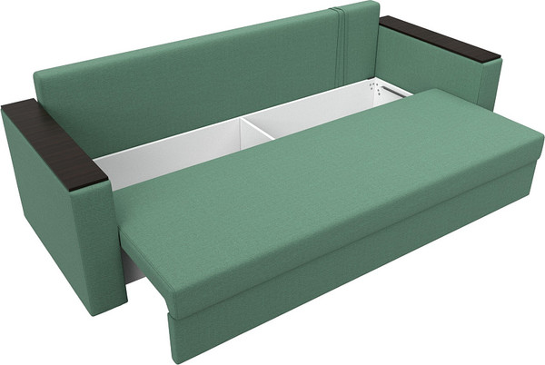 Изображение товара Диван Лига Диванов Атланта без стола / 126170 (рогожка амур зеленый)