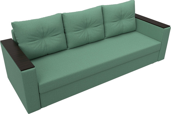 Изображение товара Диван Лига Диванов Атланта без стола / 126170 (рогожка амур зеленый)