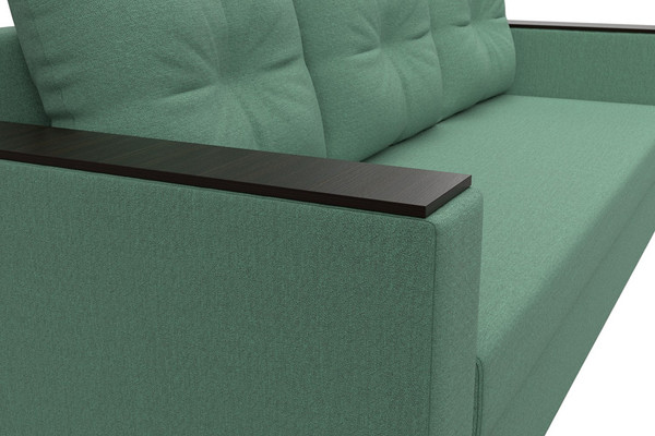 Изображение товара Диван Лига Диванов Атланта без стола / 126170 (рогожка амур зеленый)