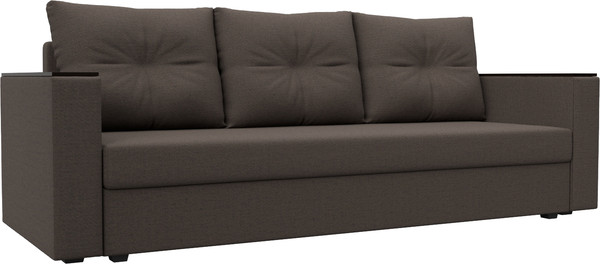 Изображение товара Диван Лига Диванов Атланта без стола / 126171 (рогожка амур коричневый)