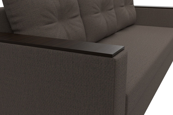 Изображение товара Диван Лига Диванов Атланта без стола / 126171 (рогожка амур коричневый)