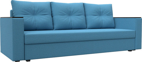 Изображение товара Диван Лига Диванов Атланта без стола / 126173 (рогожка амур голубой)