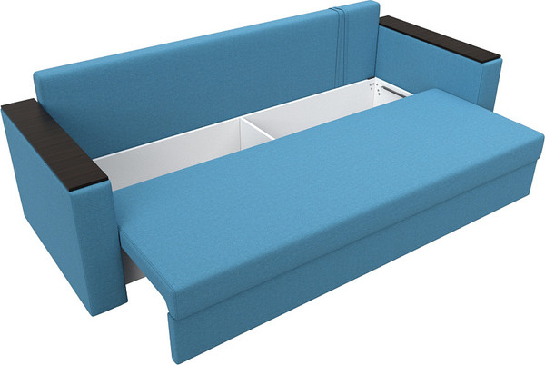 Изображение товара Диван Лига Диванов Атланта без стола / 126173 (рогожка амур голубой)