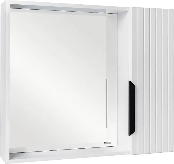 Изображение товара Шкаф с зеркалом для ванной Viant Сицилия 80 / VSIC80BEL-ZSH