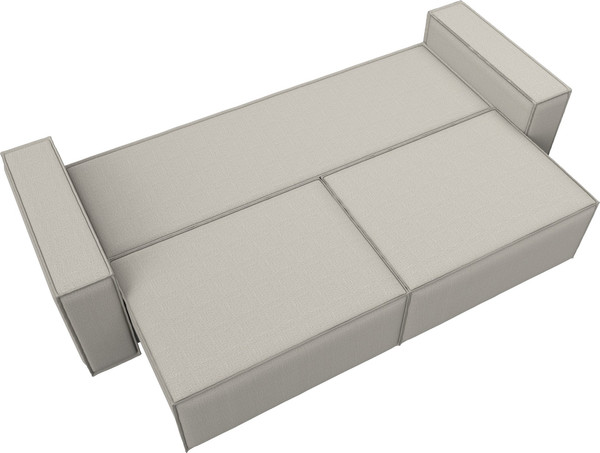 Изображение товара Диван Лига Диванов Куба Лайт / 129433 (рогожка амур 02 бежевый)