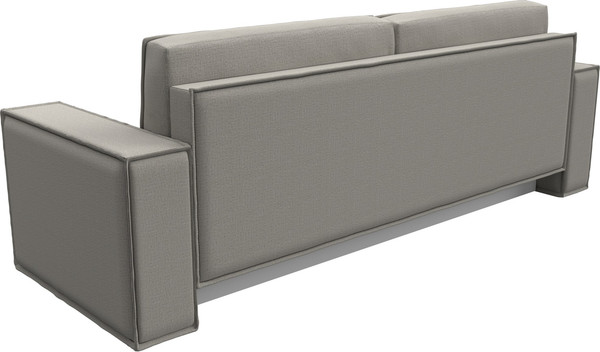 Изображение товара Диван Лига Диванов Куба Лайт / 129433 (рогожка амур 02 бежевый)