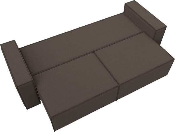 Изображение товара Диван Лига Диванов Куба Лайт / 129434 (рогожка амур 05 коричневый)