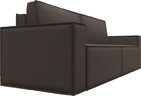 Изображение товара Диван Лига Диванов Куба Лайт / 129434 (рогожка амур 05 коричневый)