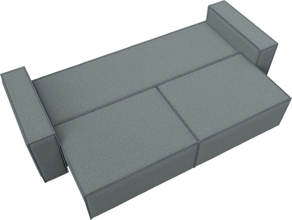 Изображение товара Диван Лига Диванов Куба Лайт / 129435 (рогожка амур 07 серый)