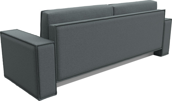 Изображение товара Диван Лига Диванов Куба Лайт / 129435 (рогожка амур 07 серый)