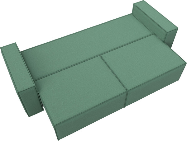 Изображение товара Диван Лига Диванов Куба Лайт / 129437 (рогожка амур 11 зеленый)