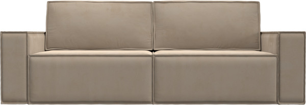 Изображение товара Диван Лига Диванов Куба Лайт / 129438 (велюр Seven 729 бежевый)