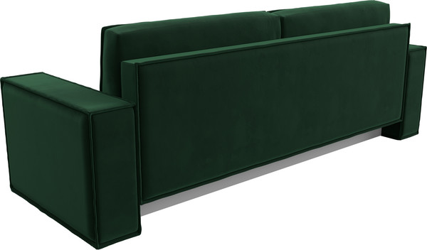 Изображение товара Диван Лига Диванов Куба Лайт / 129440 (велюр Seven 626 зеленый)