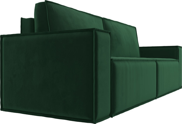 Изображение товара Диван Лига Диванов Куба Лайт / 129440 (велюр Seven 626 зеленый)