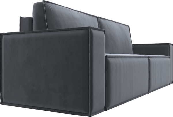 Изображение товара Диван Лига Диванов Куба Лайт / 129441 (велюр Seven 17 серый)