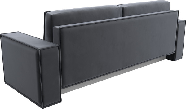 Изображение товара Диван Лига Диванов Куба Лайт / 129441 (велюр Seven 17 серый)