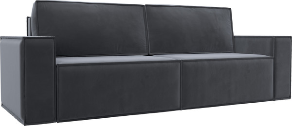 Изображение товара Диван Лига Диванов Куба Лайт / 129441 (велюр Seven 17 серый)