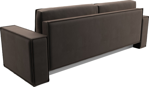 Изображение товара Диван Лига Диванов Куба Лайт / 129442 (велюр Seven 727 коричневый)