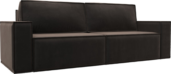 Изображение товара Диван Лига Диванов Куба Лайт / 129442 (велюр Seven 727 коричневый)