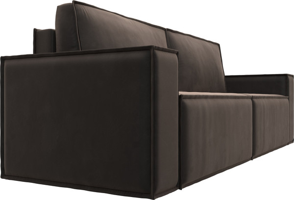 Изображение товара Диван Лига Диванов Куба Лайт / 129442 (велюр Seven 727 коричневый)