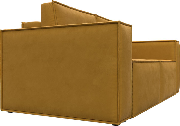 Изображение товара Диван Лига Диванов Куба мини / 126592 (велюр Brut 10 желтый)