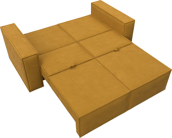 Изображение товара Диван Лига Диванов Куба мини / 126592 (велюр Brut 10 желтый)