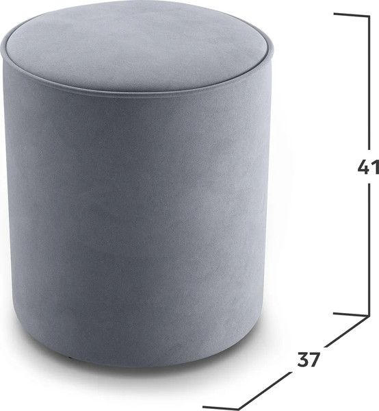 Изображение товара Пуф Mio Tesoro 132 (светло-серый Velutto 52)