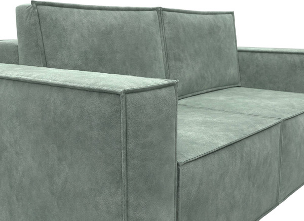 Изображение товара Диван Лига Диванов Куба мини / 126594 (велюр Brut 08 зеленый)