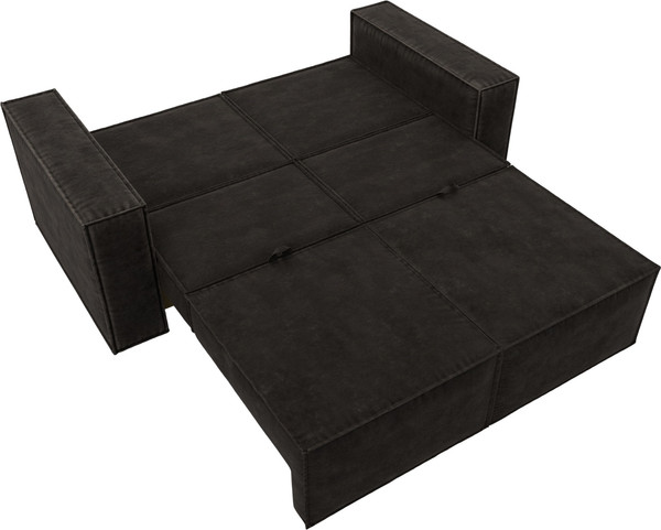 Изображение товара Диван Лига Диванов Куба мини / 126596 (велюр Brut 17 коричневый)