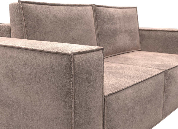 Изображение товара Диван Лига Диванов Куба мини / 126603 (велюр Tower 05 бежевый)