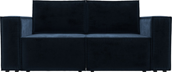 Изображение товара Диван Лига Диванов Куба мини / 126604 (велюр Tower 13 синий)