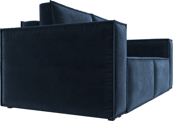 Изображение товара Диван Лига Диванов Куба мини / 126604 (велюр Tower 13 синий)