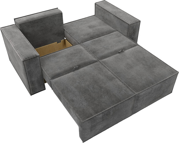 Изображение товара Диван Лига Диванов Куба мини / 126605 (велюр Tower 10 серый)