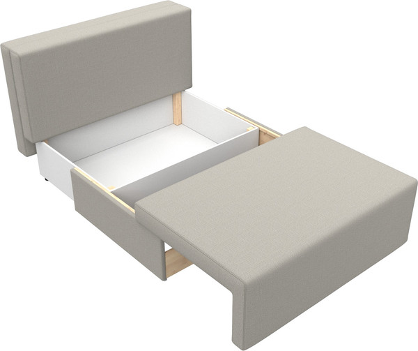 Изображение товара Диван Лига Диванов Лагуна / 125930 (рогожка амур бежевый)