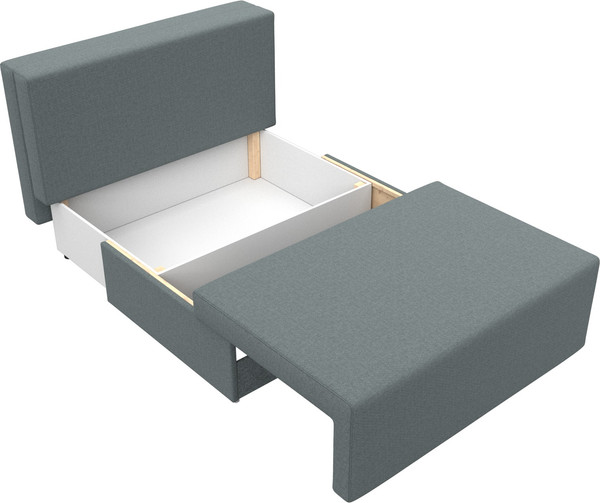 Изображение товара Диван Лига Диванов Лагуна / 125933 (рогожка амур серый)