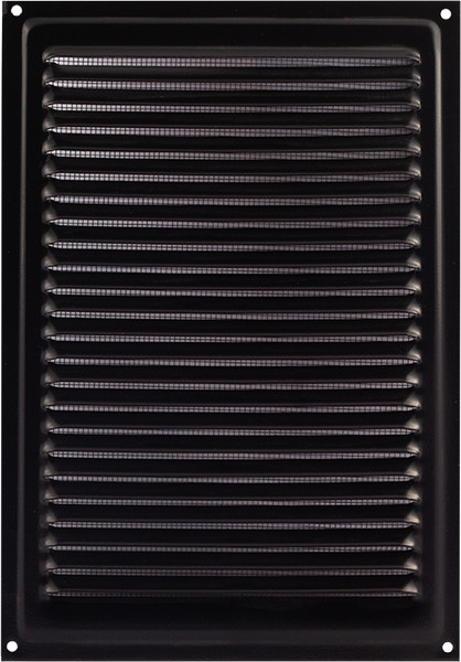 Изображение товара Решетка вентиляционная Нора-М 160x230 с сеткой / 18329 (черный)