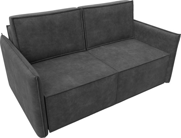 Изображение товара Диван Лига Диванов Либерти мини / 126650 (велюр Brut 16 темно-серый)