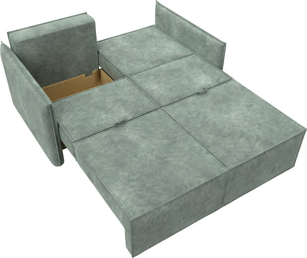 Изображение товара Диван Лига Диванов Либерти мини / 126651 (велюр Brut 08 зеленый)