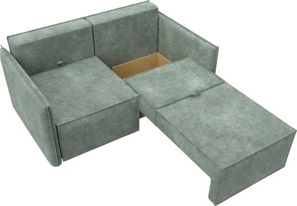 Изображение товара Диван Лига Диванов Либерти мини / 126651 (велюр Brut 08 зеленый)