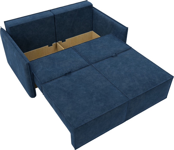 Изображение товара Диван Лига Диванов Либерти мини / 126652 (велюр Brut 11 синий)