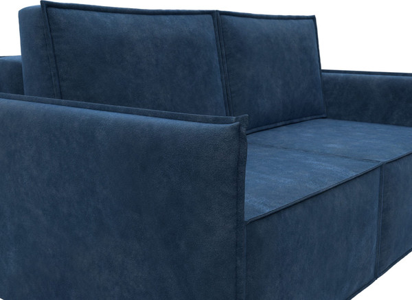 Изображение товара Диван Лига Диванов Либерти мини / 126652 (велюр Brut 11 синий)