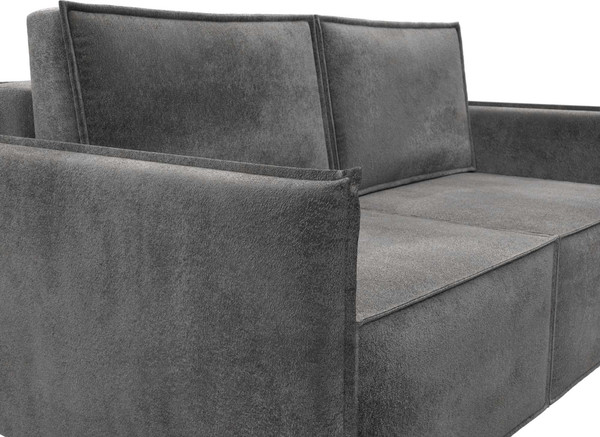 Изображение товара Диван Лига Диванов Либерти мини / 126662 (велюр Tower 10 серый)